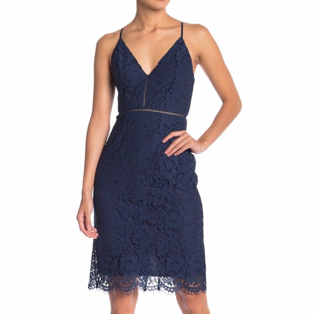 Lace V-Neck Dress